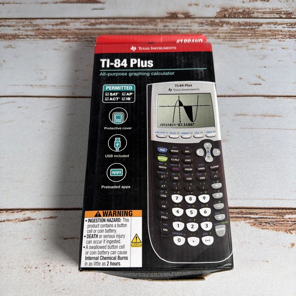 New Texas Instruments TI-84 Plus Graphing Calculator TI84+ Standard Edition
